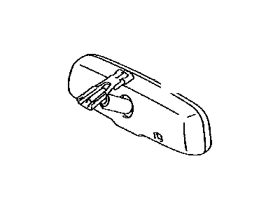 Toyota 87810-0W240 Inner Rear View Mirror Assembly