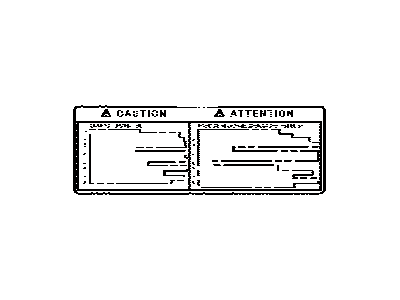 Toyota 42668-28090 Spare Tire Label