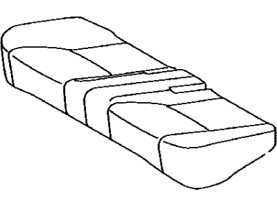 Toyota 71075-47130-E2 Rear Seat Cushion Cover (For Bench Type)