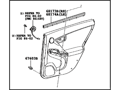 Toyota 67630-47260-C1 Panel Assembly, Rear Door