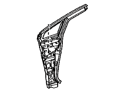 Toyota 61108-47040 Hinge Pillar Reinforcement