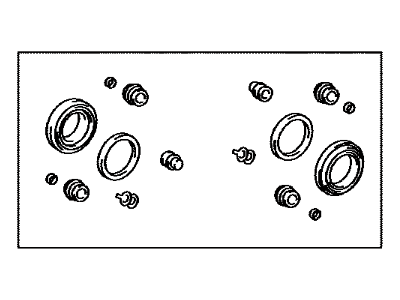 Toyota 04479-47120 Brake Pads Hardware Kit