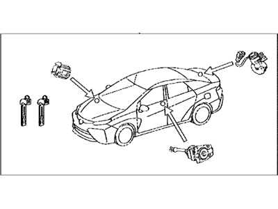 Toyota 69005-62030 Cylinder & Keys