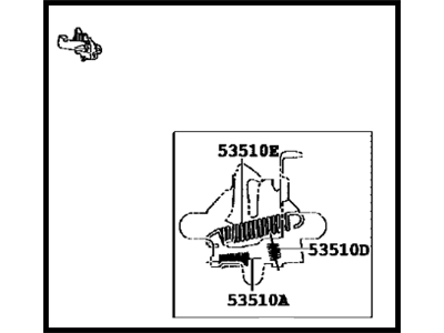 Toyota 53510-62020 Lock
