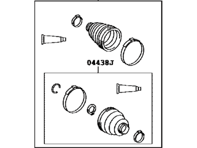 Toyota 04428-62010 Boot Kit