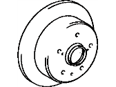 OEM 1995 Toyota Avalon Rotor - 42431-07040