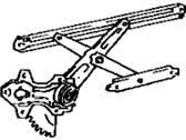 OEM 1995 Toyota MR2 Regulator Sub-Assy, Front Door Window, RH - 69810-17040
