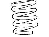 OEM 1994 Toyota MR2 Spring, Coil, Front - 48131-17660