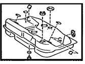 OEM 1988 Toyota Camry Tank Assy, Fuel - 77001-39275