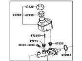 OEM 2006 Toyota Camry Brake Master Cylinder Sub-Assembly - 47201-33440