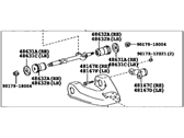 OEM 1989 Toyota Pickup Upper Control Arm - 48067-35040