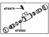OEM 2002 Toyota Corolla Wheel Cylinder - 47550-02030