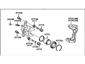 OEM 2000 Toyota Camry Cylinder Assy, Front Disc Brake, RH - 47730-33181