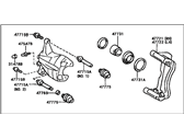 OEM 2000 Toyota Camry Cylinder Assy, Disc Brake, LH - 47750-33181