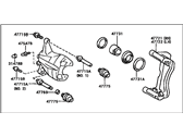 OEM 2001 Toyota Camry Cylinder Assy, Disc Brake, LH - 47750-33181