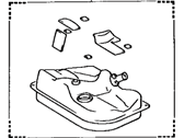 OEM 1988 Toyota Tercel Tank Assy, Fuel - 77001-19495