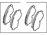 OEM 1997 Toyota Previa Front Pads - 04465-28340