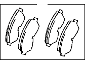 OEM 1995 Toyota Previa Front Pads - 04465-YZZB0