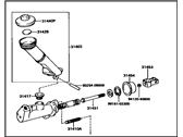 OEM 1995 Toyota Celica Master Cylinder - 31410-20590