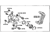 OEM 1997 Toyota Celica Caliper - 47750-20481