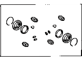 OEM 1995 Toyota Camry Caliper Overhaul Kit - 04479-33010