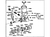 OEM 1998 Toyota T100 Power Steering Pump - 44320-0W020