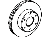 OEM 1996 Toyota T100 Front Disc - 43512-34040