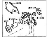 OEM 1997 Toyota Corolla Water Pump - 16110-19205