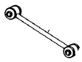 OEM 1995 Toyota 4Runner Upper Suspension Control Arm Assembly - 48710-35010