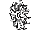 OEM Toyota Starlet Fan, Alternator - 27441-34030