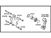 OEM 1991 Toyota Celica Caliper - 47730-20370