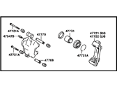 OEM 1991 Toyota Celica Caliper - 47750-20370