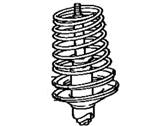 OEM 1991 Toyota Camry Spring, Coil, Rear - 48231-32500