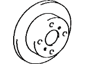 OEM Toyota Paseo Rotor - 43512-16120