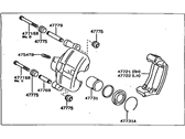 OEM 1996 Toyota Paseo Caliper - 47730-16090