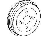 OEM Toyota Celica Brake Drum - 42431-14061