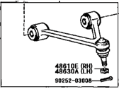 OEM Toyota Supra Front Suspension Upper Control Arm Assembly Right - 48610-19025