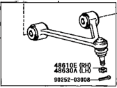OEM Toyota Supra Front Suspension Upper Control Arm Assembly Left - 48630-19025