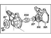 Genuine Toyota Cressida Water Pump Assembly - 16110-49086-77