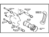 OEM 1986 Toyota MR2 Cylinder Assembly, Disc - 47730-12171