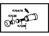 OEM 1989 Toyota Camry Cylinder Assembly, Rear Wheel Brake - 47570-32020