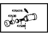 OEM 1987 Toyota Camry Cylinder Assembly, Rear Wheel Brake - 47570-32020