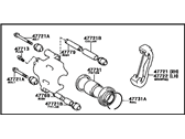 OEM 1988 Toyota Celica Cylinder Assy, Front Disc Brake, RH - 47730-20201