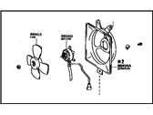 OEM 1986 Toyota Camry SHROUD, Fan - 88590-32070