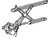 OEM Toyota T100 Regulator Sub-Assy, Front Door Window, LH - 69820-0W010