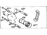 OEM 1986 Toyota Corolla Caliper - 47730-12210