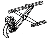 OEM 1987 Toyota Corolla Regulator Sub-Assy, Front Door Window, RH - 69810-12250