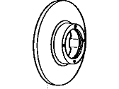 OEM Toyota Van Rotor - 43512-28051