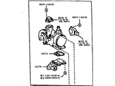 OEM 1999 Toyota Corolla Throttle Body Assembly - 22210-22020