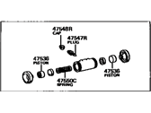 OEM 1986 Toyota Cressida Cylinder Assembly, Rear Wheel Brake - 47550-22060